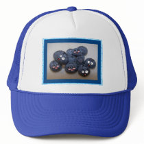 blueberries mesh hat