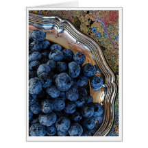 Blueberries Note Card