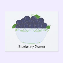Blueberries postcards