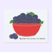 Blueberries postcards