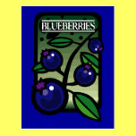 Blueberries postcards