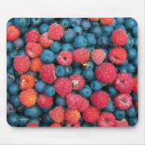 Blueberries & Raspberries mousepads
