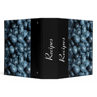 Blueberries Recipes Binder binder