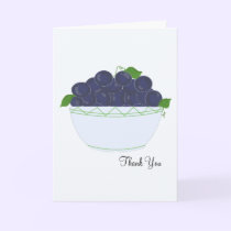 Blueberries Thank You cards