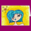 Blueberry and safron cards