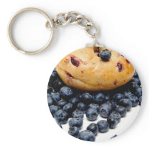 Blueberry Bagel Key Chains