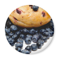 Blueberry Bagel Magnet
