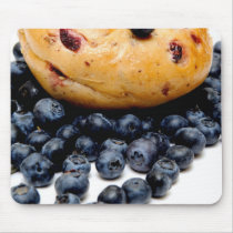 Blueberry Bagel Mouse Pad