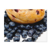 Blueberry Bagel Post Cards