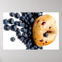 Blueberry Bagel Print