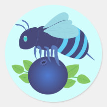 Blueberry Bee Sticker