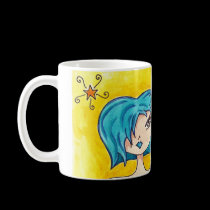 Blueberry Bombshell Coffee Mug by BrushedWithMagic Blueberry Bombshell Coffee Mug