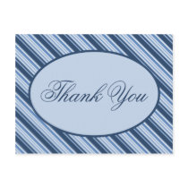 Blueberry Candy Cane Holiday Thank You Postcard