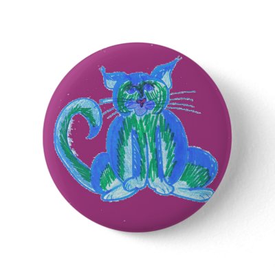 Blueberry Cat on Pink by pidgiefund