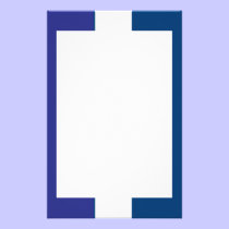 Blueberry Creme Border Stationery stationery