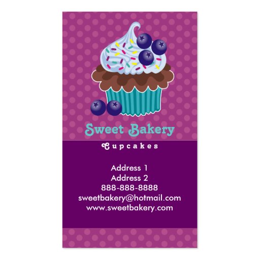 Blueberry Cupcake Business Cards TBA (back side)