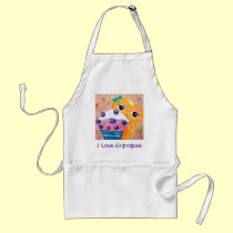 Blueberry Cupcake Love aprons