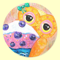 Blueberry Cupcake Love stickers by udonchow Blueberry Cupcake Love stickers
