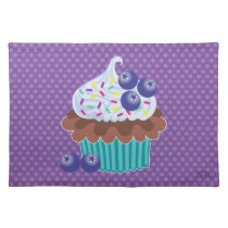 Blueberry Cupcake Placemat placemats
