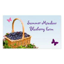 Blueberry Farm Business Card Templates