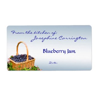 Blueberry Jam Canning Labels