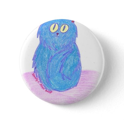 Blueberry Kitten Pinback Button by eelkat