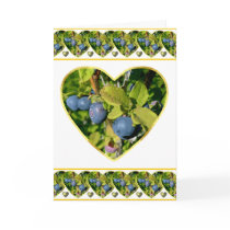 Blueberry Love Valentine Card
