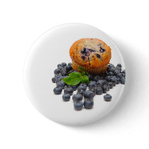 Blueberry Muffin Pinback Button