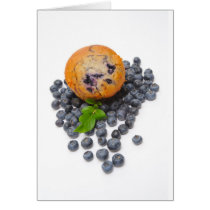 Blueberry Muffin Greeting Card