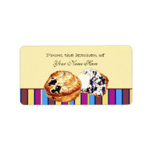 Blueberry Muffin Labels