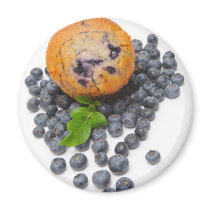 Blueberry Muffin Magnet