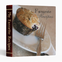 Blueberry Muffin Sweet Desert Recipe Binder