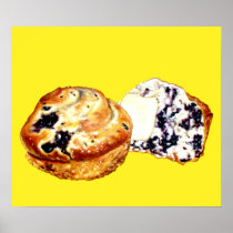 Blueberry Muffins Poster