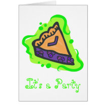 Blueberry pie cards