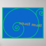 Blueberry Snail Mail Poster