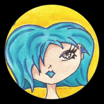 Blueberry Sunrise stickers by BrushedWithMagic Blueberry Sunrise stickers