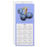 Blueberry Telephone and Calender card Rack Card Template