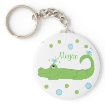 Bluebird and Gator Key Chain