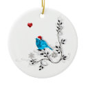 Bluebird and Heart! ornament