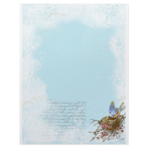 Bluebird and Nest Stationery letterhead