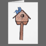 Bluebird Birdhouse...All Occasion  Card... cards