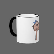 Bluebird Birdhouse...Mug... mugs