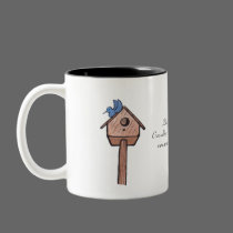 Bluebird Birdhouse...Mug... mugs
