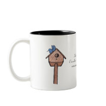 Bluebird Birdhouse...Mug...