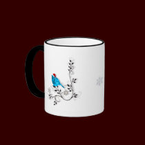 Bluebird Christmas! mugs