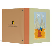 Bluebird collage fine art Binder