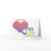 Bluebird couple card template