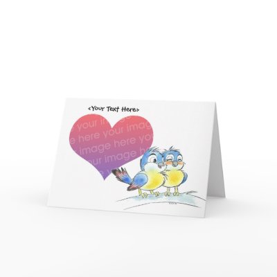 Bluebird couple card template by jsoh