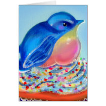 Bluebird Cupcake Surprise cards
