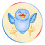 Bluebird Happiness Stickers
